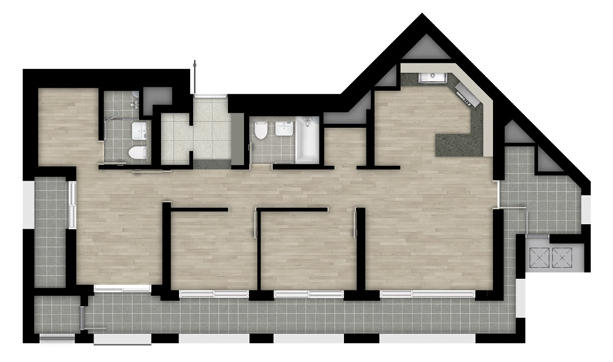 힐스테이트 대명 센트럴 2차 84㎡B 기본형 평면도