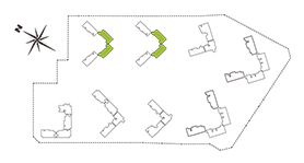 힐스테이트 대명 센트럴 2차 84㎡B 세대배치 평면도