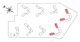 힐스테이트 대명 센트럴 2차 119㎡A 세대배치 평면도