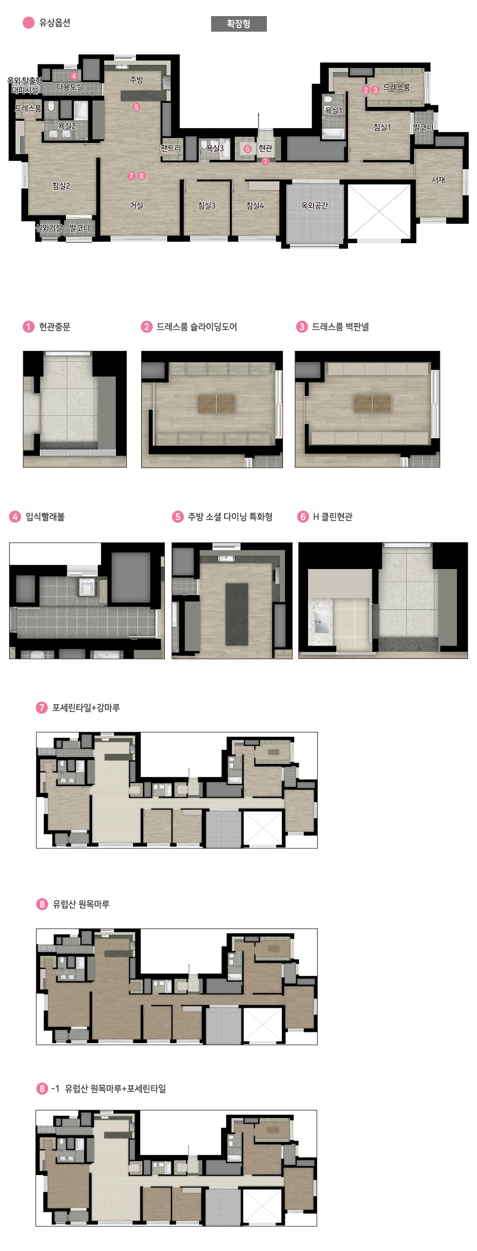힐스테이트 대명 센트럴 2차 174㎡B 옵션 정보
