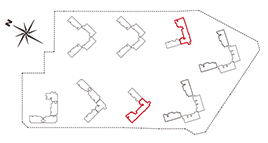 힐스테이트 대명 센트럴 2차 174㎡B 세대배치 평면도